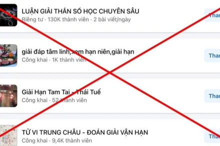 Các hình thức lừa đảo lợi dụng vấn đề tâm linh xuất hiện nhiều trên mạng xã hội dịp đầu năm mới.