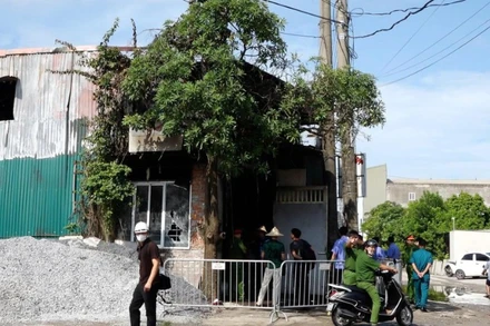 Ngôi nhà xảy ra cháy là công trình xây dựng trái phép trên đất nông nghiệp. (Nguồn: Công an thành phố Hà Nội)