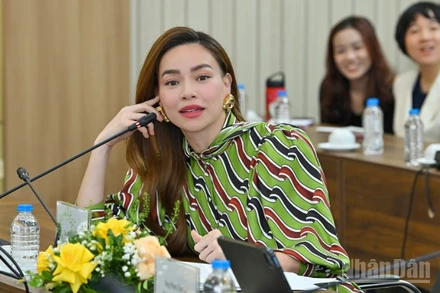 Ca sĩ Hồ Ngọc Hà: "Nhiều dự án tại Hành động vì Cộng đồng đã làm lay động trái tim người mẹ như tôi". (Ảnh: THỦY NGUYÊN)