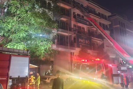 Vụ cháy xảy ra vào đêm 23 rạng sáng 24/11 trên địa bàn phường Thanh Liệt, Hà Nội.