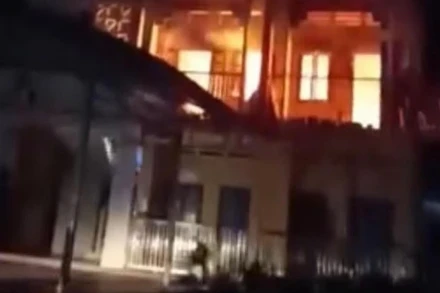 Hiện trường vụ cháy. (Ảnh CTV)