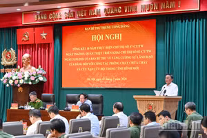 Thường trực Ban Bí thư Trần Cẩm Tú phát biểu chỉ đạo hội nghị.