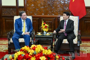 Chủ tịch nước Lương Cường tiếp Đại sứ Hoa Kỳ tại Việt Nam Marc Knapper.