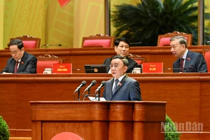 Đồng chí Trần Cẩm Tú, Ủy viên Bộ Chính trị, Thường trực Ban Bí thư, Trưởng Tiểu ban Tổ chức phục vụ Đại hội XIV của Đảng. (Ảnh: ĐĂNG KHOA)