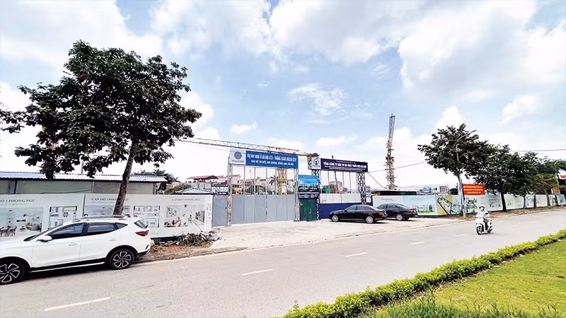 Dự án nhà ở xã hội tại Khu đô thị Kim Chung, xã Thiên Lộc.