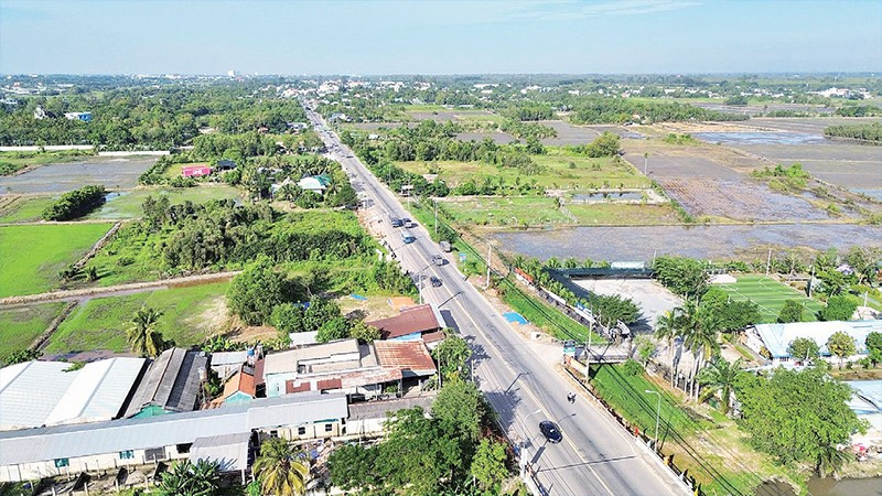 Tỉnh lộ 8, khu vực Củ Chi, Thành phố Hồ Chí Minh có đất nông nghiệp, nằm trong dự án cao tốc Thành phố Hồ Chí Minh-Mộc Bài.