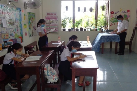 Lớp học ở Trường Sa. (Ảnh: PHONG NGUYÊN) 