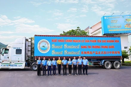 Xuất khẩu chính ngạch sản phẩm yến sào sang thị trường Trung Quốc. (Ảnh: CTV) 