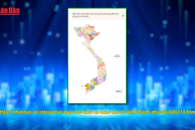 [Video] Quốc hội thông qua Nghị quyết về việc sắp xếp đơn vị hành chính cấp tỉnh năm 2025, cả nước còn 34 tỉnh, thành phố