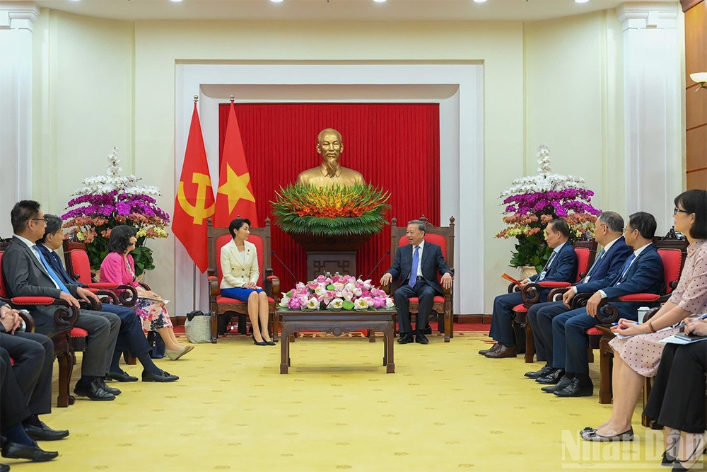 Quang cảnh buổi tiếp. (Ảnh: ĐĂNG KHOA) 1-2770.jpg