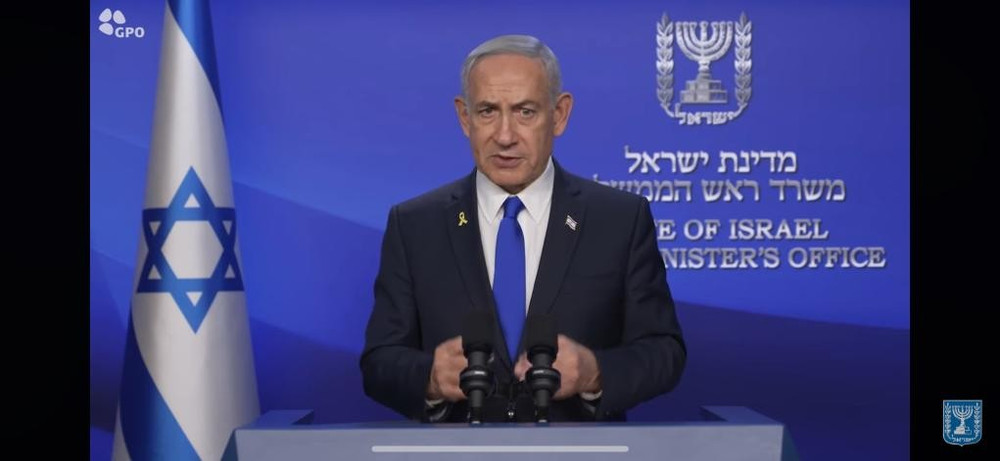 Hình ảnh trong bài phát biểu dưới hình thức video của Thủ tướng Israel Benjamin Netanyahu. israel-5214.jpg