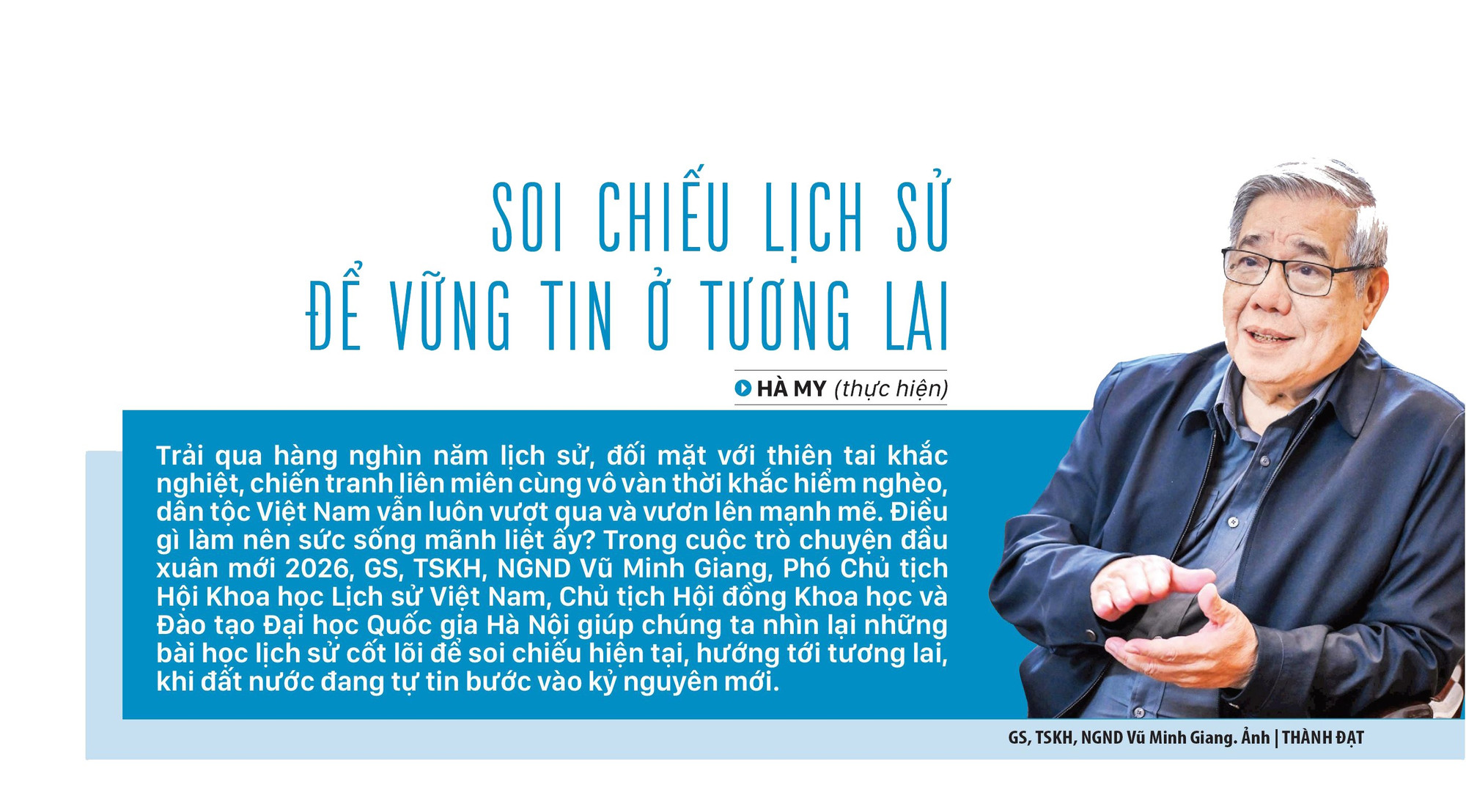 Soi chiếu lịch sử để vững tin ở tương lai