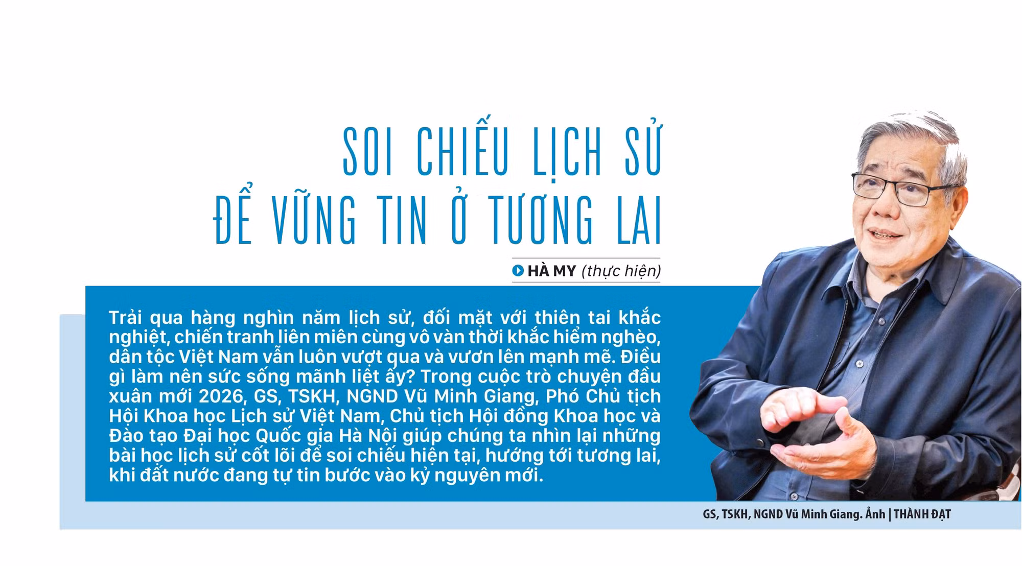Soi chiếu lịch sử để vững tin ở tương lai