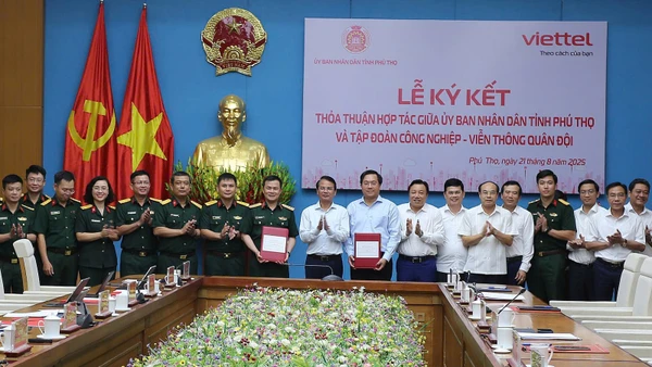 Tỉnh Phú Thọ và Tập đoàn Viettel ký kết hợp tác giai đoạn 2025-2030.