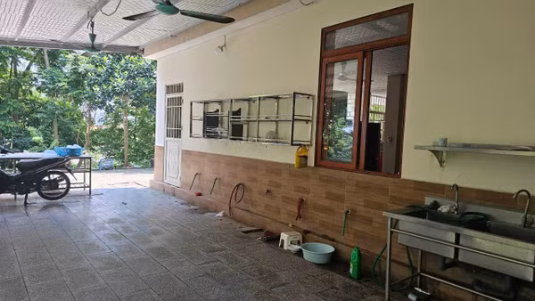 Khu bếp nơi xảy ra sự việc. 