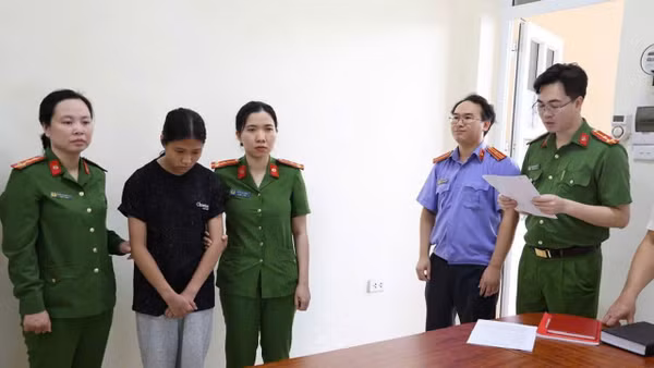 Đối tượng tại Cơ quan điều tra.