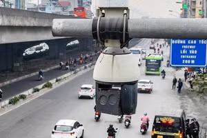 Camera ứng dụng AI giám sát giao thông trên đường Khuất Duy Tiến, Hà Nội. (Ảnh minh họa)