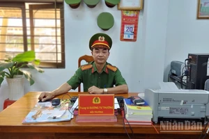 Trung tá Dương Tư Thường - Đội trưởng Đội Hướng dẫn điều tra tội phạm về trật tự xã hội, Công an tỉnh An Giang.