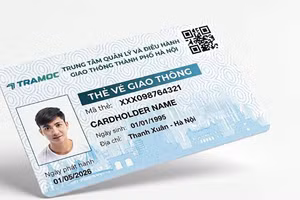  Hình dạng thẻ liên thông giao thông công cộng tại Hà Nội.