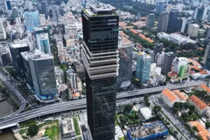 Toà nhà Trung tâm tài chính quốc tế Saigon Marina tại Thành phố Hồ Chí Minh. (Ảnh: THẾ ANH) 