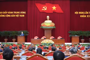 Phiên bế mạc Hội nghị lần thứ hai Ban Chấp hành Trung ương Đảng Cộng sản Việt Nam khóa XIV. (Ảnh ĐĂNG KHOA)