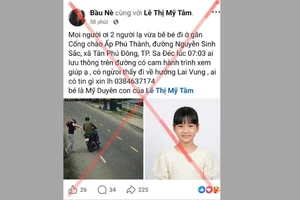 Tài khoản Facebook đăng tải thông tin sai sự thật.
