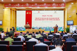 Bộ Nông nghiệp và Môi trường và Bộ Công an tổ chức Hội nghị tổng kết và triển khai một số nội dung phối hợp trong công tác bảo vệ động vật hoang dã và nguồn lợi thủy sản. (Ảnh: Khương Trung)