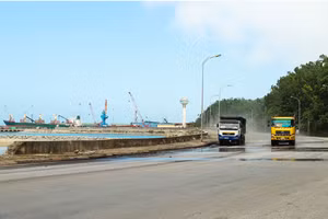 Khu công nghiệp Vũng Áng. (Ảnh: Báo Hà Tĩnh)
