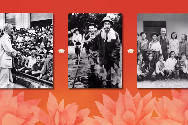 Bác vẫn cùng chúng cháu hành quân