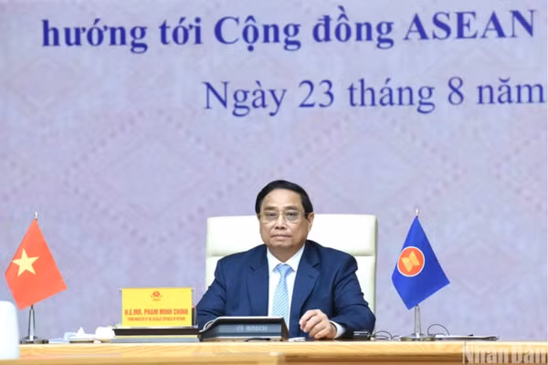 Thủ tướng Phạm Minh Chính phát biểu. (Ảnh: TRẦN HẢI)
