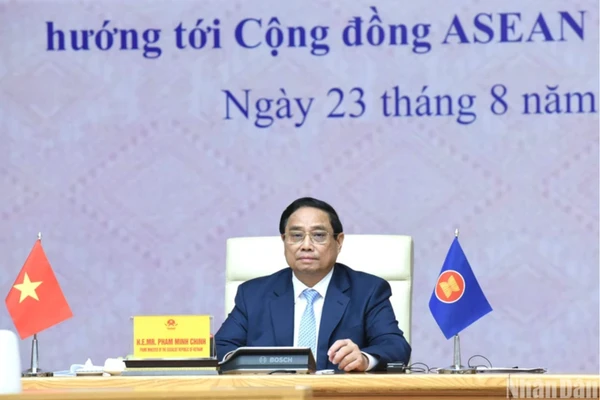 Thủ tướng Phạm Minh Chính phát biểu. (Ảnh: TRẦN HẢI)