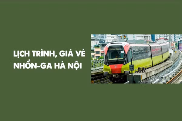 [Infographic] Lịch trình, giá vé tàu đường sắt Nhổn-ga Hà Nội đoạn trên cao