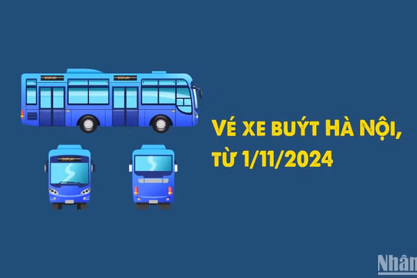 [Infographic] Giá vé xe buýt tại Hà Nội từ 1/11/2024