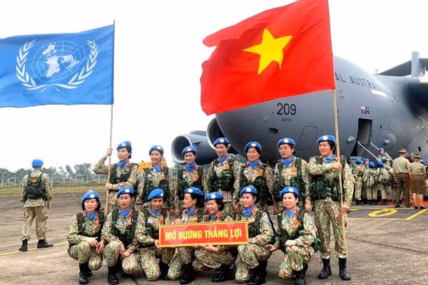 Kể từ năm 2014 đến nay, Việt Nam đã triển khai thành công 1.083 lượt sĩ quan, quân nhân Quân đội nhân dân Việt Nam và sĩ quan Công an nhân dân tham gia lực lượng gìn giữ hòa bình Liên hợp quốc. (Ảnh: KIỀU GIANG)