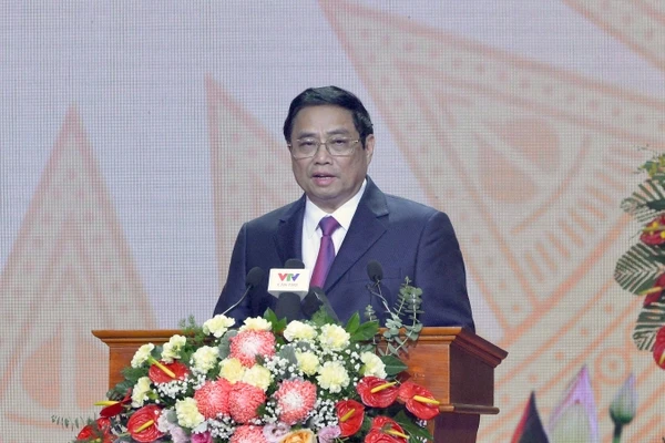 Thủ tướng Phạm Minh Chính phát biểu tại buổi lễ.