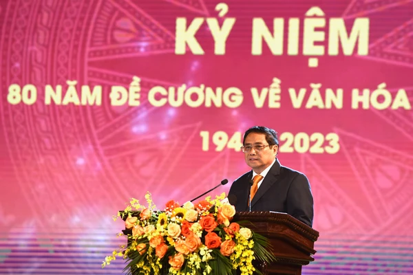 Thủ tướng Phạm Minh Chính Phát biểu tại buổi lễ.