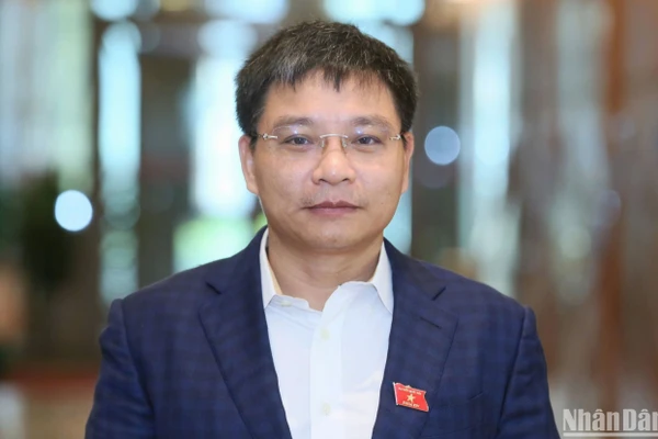 Bộ trưởng Tài chính Nguyễn Văn Thắng. (Ảnh DUY LINH) 