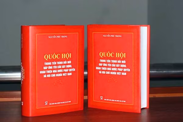 Cuốn sách “Quốc hội trong tiến trình đổi mới đáp ứng yêu cầu xây dựng, hoàn thiện Nhà nước pháp quyền xã hội chủ nghĩa Việt Nam” của Tổng Bí thư Nguyễn Phú Trọng tiếp tục định hướng cho Quốc hội không ngừng đổi mới và phát triển