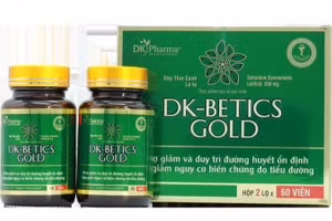 Thực phẩm bảo vệ sức khỏe DK-Betics Gold quảng cáo không phù hợp với giấy xác nhận. (Ảnh chụp màn hình)