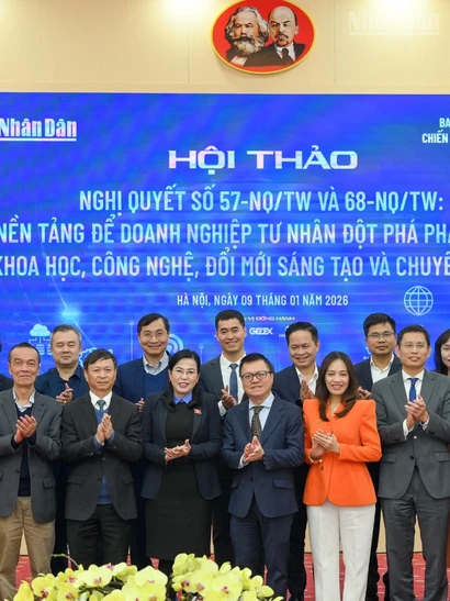 Toàn cảnh Hội thảo Nghị quyết số 57-NQ/TW và 68-NQ/TW: Nền tảng để doanh nghiệp tư nhân đột phá phát triển khoa học, công nghệ, đổi mới sáng tạo và chuyển đổi số