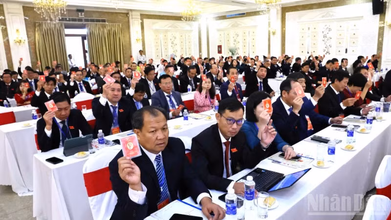 Các đại biểu tham dự Đại hội đại biểu Đảng bộ Ủy ban nhân dân tỉnh Đồng Nai lần thứ I, nhiệm kỳ 2025-2030.