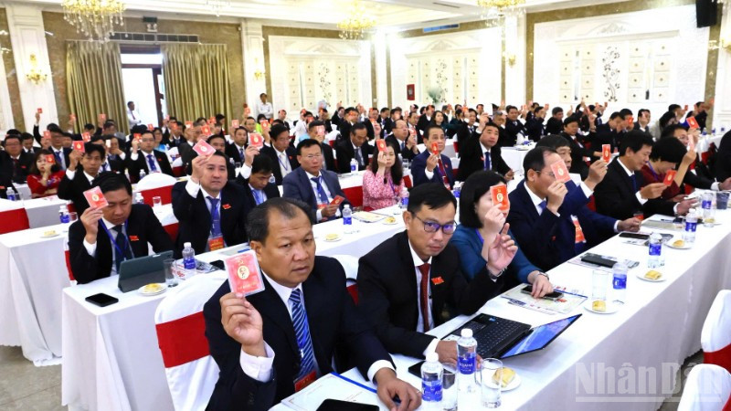 Các đại biểu tham dự Đại hội đại biểu Đảng bộ Ủy ban nhân dân tỉnh Đồng Nai lần thứ I, nhiệm kỳ 2025-2030.