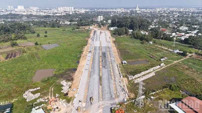Dự án đường trục trung tâm Biên Hòa chưa thể hoàn thành do vướng công tác giải phóng mặt bằng.