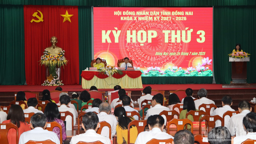 Quang cảnh Kỳ họp thứ 3, Hội đồng nhân dân tỉnh Đồng Nai.