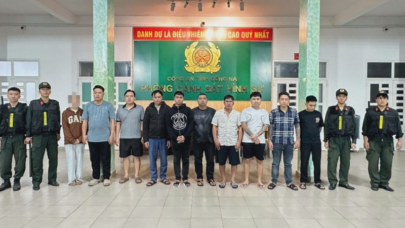 Các đối tượng bị bắt giữ.