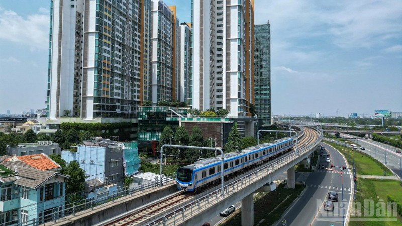 Tuyến metro từ ga Suối Tiên đến sân bay Long Thành dự kiến có chiều dài khoảng 41,4km. (Ảnh: THẾ ANH)