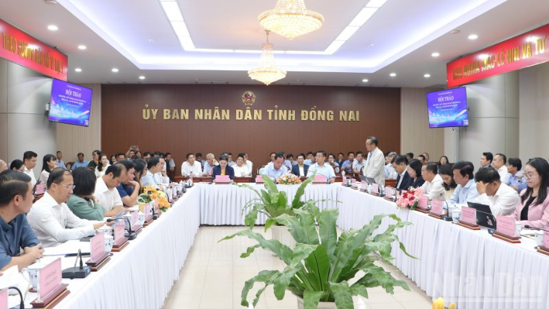 Quang cảnh hội thảo tại trụ sở Ủy ban nhân dân tỉnh Đồng Nai.
