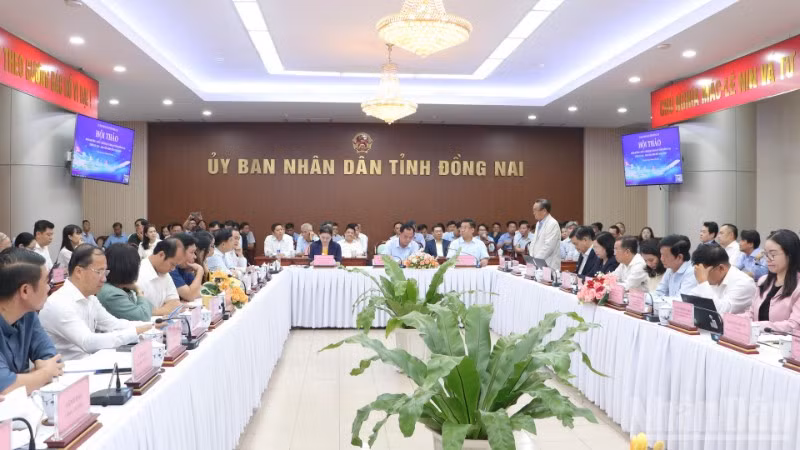 Quang cảnh hội thảo tại trụ sở Ủy ban nhân dân tỉnh Đồng Nai.