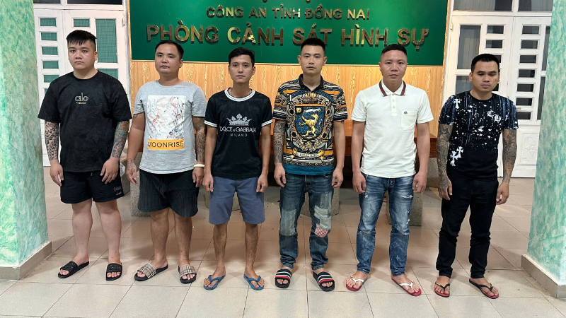 Các đối tượng trong nhóm cho vay nặng lãi bị bắt giữ.