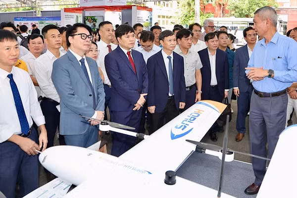 Công nghệ UAV trình diễn tại Techfest HaiPhong 2026. (Ảnh: VIỆT CƯỜNG)